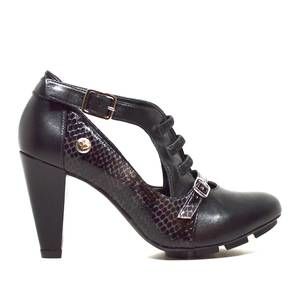 NEW CIEL BLEU women's strata high heels in black / pele